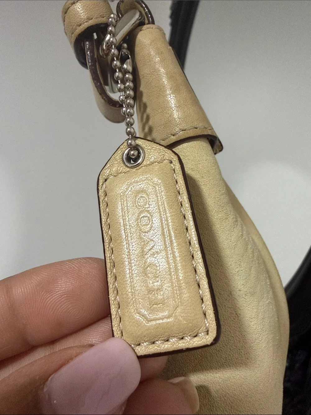 Coach Y2k 5054 Beige Leather Hobo Bag 🎀🎀🎀
